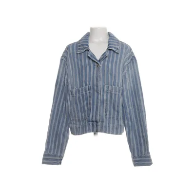 Denimjakke (Blå, Flerfarvet) fra Zara Bomuld, Linned