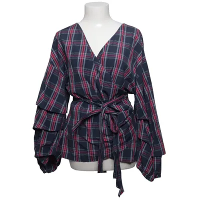 Slå-om bluse (Blå, Rød, Hvid) fra Hampton Republic Bomuld, Polyester