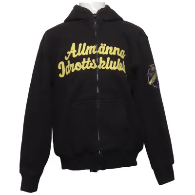 Huvtröja (Svart, Gul) från AIK Bomull, Polyester
