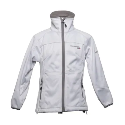 Softshell jacket (White, Gray) from True North Polyester