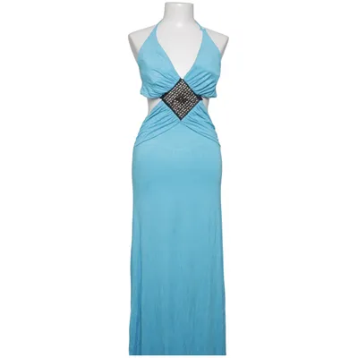Robe dos-nu (Bleu) de Club L Viscose
