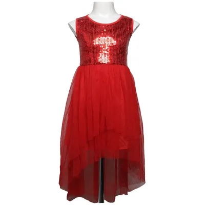 Robe de fille de fleur (Rouge) de Ugly Christmas Élasthane, Polyester