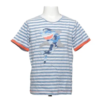 T-shirt (Blue, White, Orange) from Katag Cotton