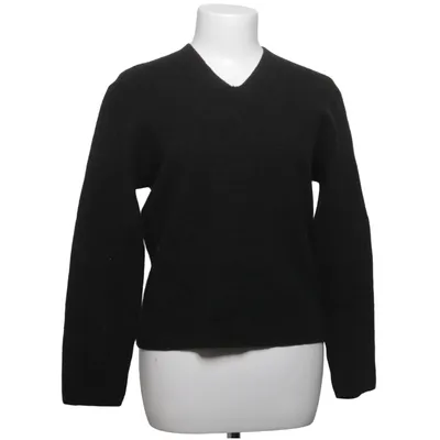 Strickpullover (Schwarz) von Hannes Roether Merinowolle