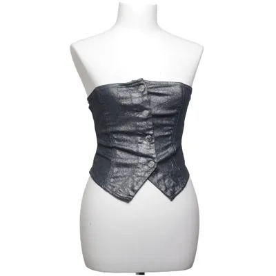 Tube Top (Grau) von Perfect Jeans Gina Tricot Baumwolle, Elasthan