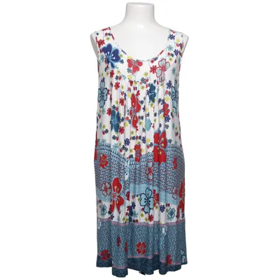 Dress (White, Blue, Red) from Cotonel Elastane, Viscose