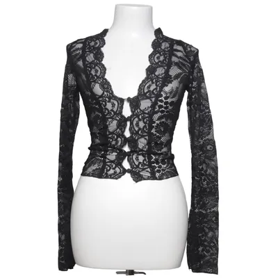 Blouse (Black) from Venderby's Elastane, Polyamide