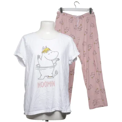 Pyjamasz (Hvid, Pink) fra Moomin Bomuld