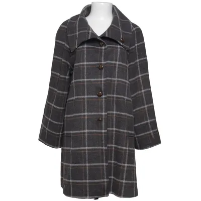 Manteau (Gris, Marron) de Gianini Polyester, Laine