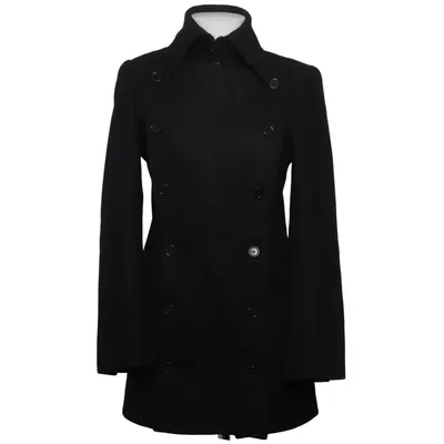 Coat (Black) from Adele Fado Polyamide, Wool