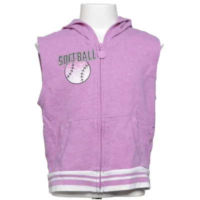 Capuchon sweater (Lila, Wit) van Justice Katoen, Polyester