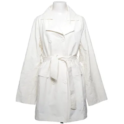 Trenchcoat (Weiß) von Infinity Woman Baumwolle, Polyamid, Polyester