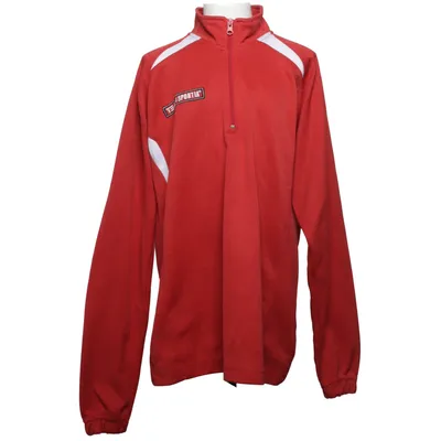 Sweatshirt (Rot, Weiß) von Team Sportia Baumwolle, Polyester
