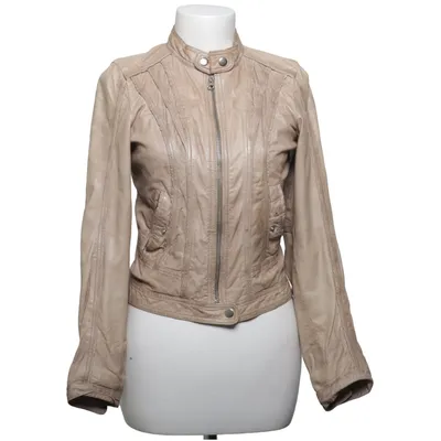 Lederjacke (Beige) von Rock'n Blue Baumwolle, Leder