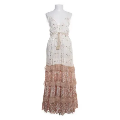 Maxi jurk (Beige, Wit) van Siya Viscose