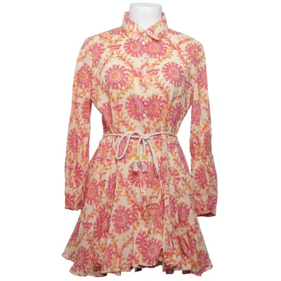 Shirt dress (Beige, Pink, Orange) from Zara Cotton