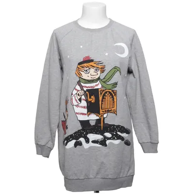 Sweatshirt (Gris, Multicolore) de Moomin by Martinex Coton, Élasthane