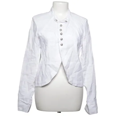 Blazer (White) from Vestino Cotton, Linen, Polyester
