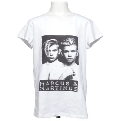 T-shirt (Vit, Svart) från Marcus & Martinus Ekologisk bomull