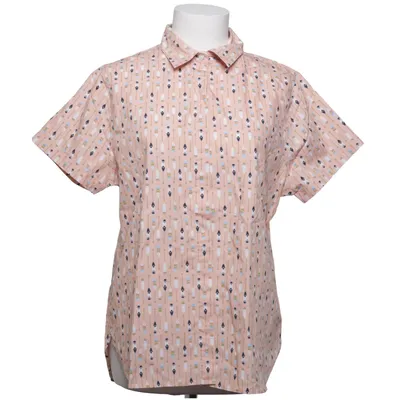 Kortärmad skjorta (Beige, Flerfärgad) från Lands' End Bomull