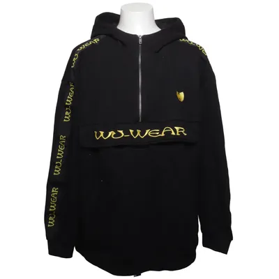 Kapuzenpullover (Schwarz, Gelb) von Wu Wear Baumwolle, Polyester