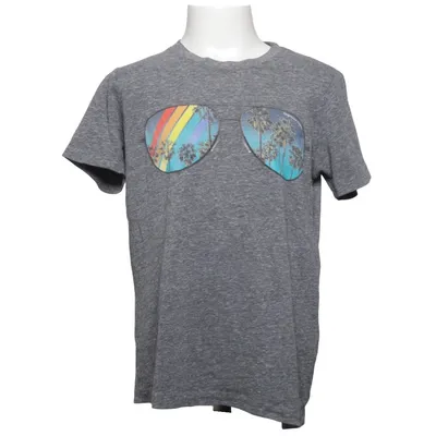 T-shirt (Grå, Flerfärgad) från Californian Vintage Bomull, Polyester, Viskos