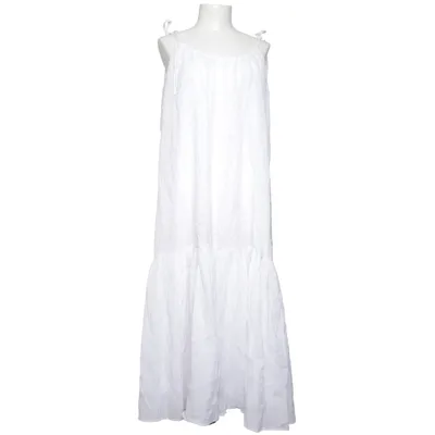 Maxi dress (White) from H&M Lyocell, Polyamide, Polyester, Elastane