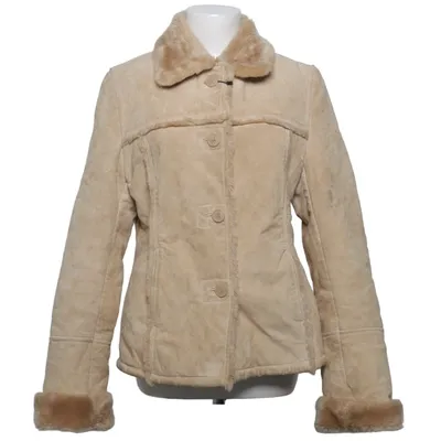 Shearlingjacka (Beige) från HRC Akryl, Skinn
