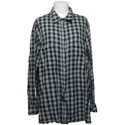 Skjorte (Grøn, Sort) fra H&M+ Bomuld