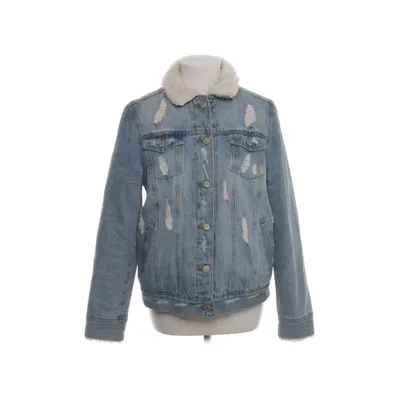 Fodrad jeansjacka (Blå, Vit) från Denim Co Bomull, Polyester