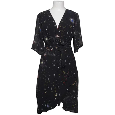 Wrap dress (Black, Multicolored) from Missguided Plus Polyester