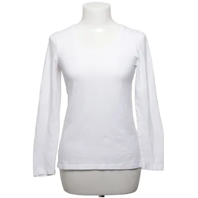 Langærmet t-shirt (Hvid) fra KappAhl Bomuld, Elastan