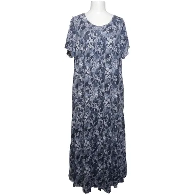 Robe longue (Bleu, Blanc) de Sheego Élasthane, Viscose