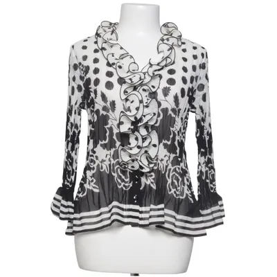 Blus (Svart, Vit) från Kriss Polyester