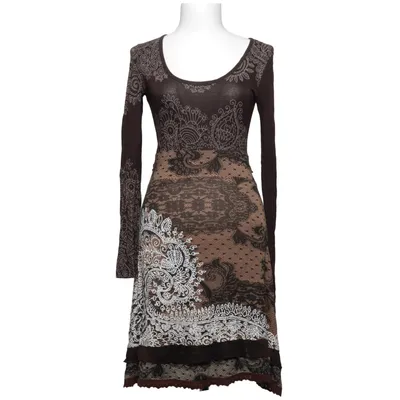 Jurk (Bruin, Meerkleurig) van Desigual Viscose