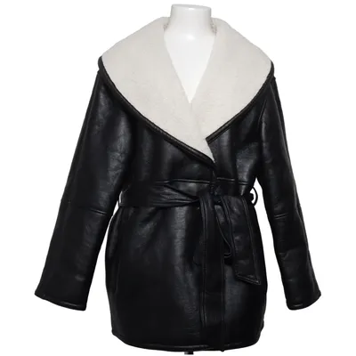 Shearling Jacke (Schwarz, Weiß) von ASOS Design Polyester, Polyurethan