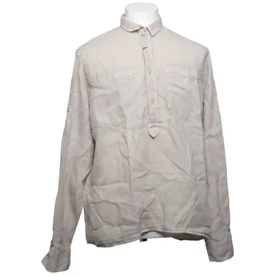 Chemise (Beige) de Tru Trussardi Cuir, Lin