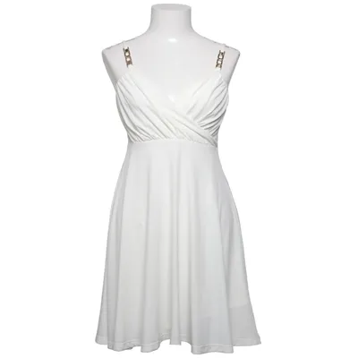 Kjole (Hvid) fra Chiara Forthi Elastan, Polyester