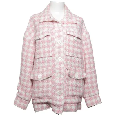 Surchemise (Rose, Blanc) de Veronica Virta Acrylique, Coton, Polyester, Viscose, Laine