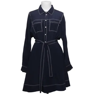 Skjortekjole (Blå) fra Claudie Pierlot Polyester, Silke
