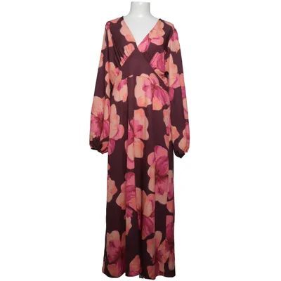 Wickelkleid (Lila, Pink, Orange) von Bubbleroom Elasthan, Recyceltes Polyester