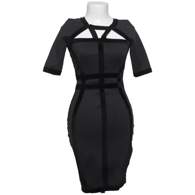 Robe (Gris, Noir) de Wow Couture Élasthane, Polyester