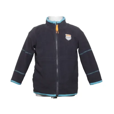 Fleece jas (Zwart, Blauw) van Papagino Katoen, Polyester