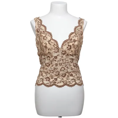 Crop top (Beige, Brun) fra Edikted Elastan, Polyamid, Polyester