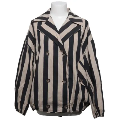 Veste (Beige, Noir) de Lumina Coton, Élasthane, Polyester