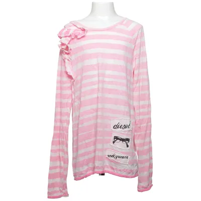 Lange mouwen shirt (Roze, Wit) van Diesel Katoen