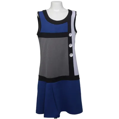 Jurk (Blauw, Grijs, Zwart, Wit) van Here + There by C&A Elastaan, Polyester, Viscose
