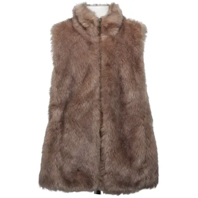 Ytterväst (Brun) från Zara Girls Akryl, Polyester