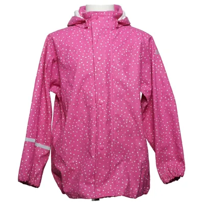Regnjakke (Pink, Hvid) fra Caretec Polyester, Polyurethan
