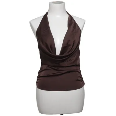 Halternecktopp (Brun) från Missguided Elastan, Polyester